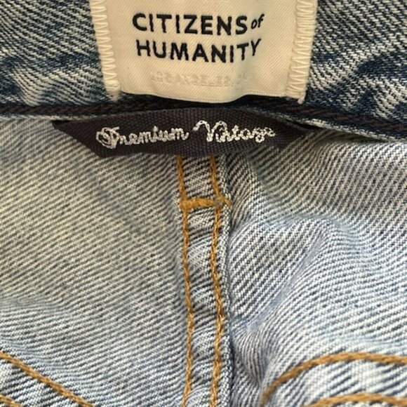 Citizens of Humanity Premium Vintage V Front Wide Leg Elodie Destruction 25 - Picture 5 of 14